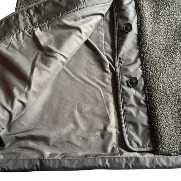 LOFT Quilted Sherpa Funnel Neck Jacket | Cozy Chic Neutral | MP - Picture 13 of 13